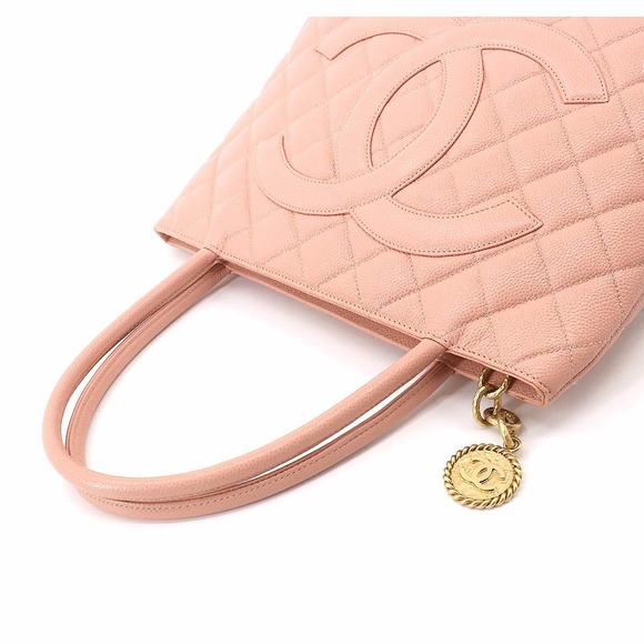 Chanel Reissue Tote Bag Caviar Skin Leather Pink Gold Metal Fittings - Picture 5 of 9